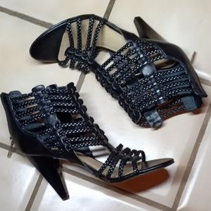 Ivanka Trump Rannon Caged 3.5" Heel Black - 6.5M